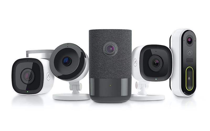 Video cameras for use in indoor and outdoor security systems